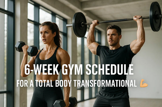 ⏱️ Your 6-Week Gym Schedule for a Total Body Transformation