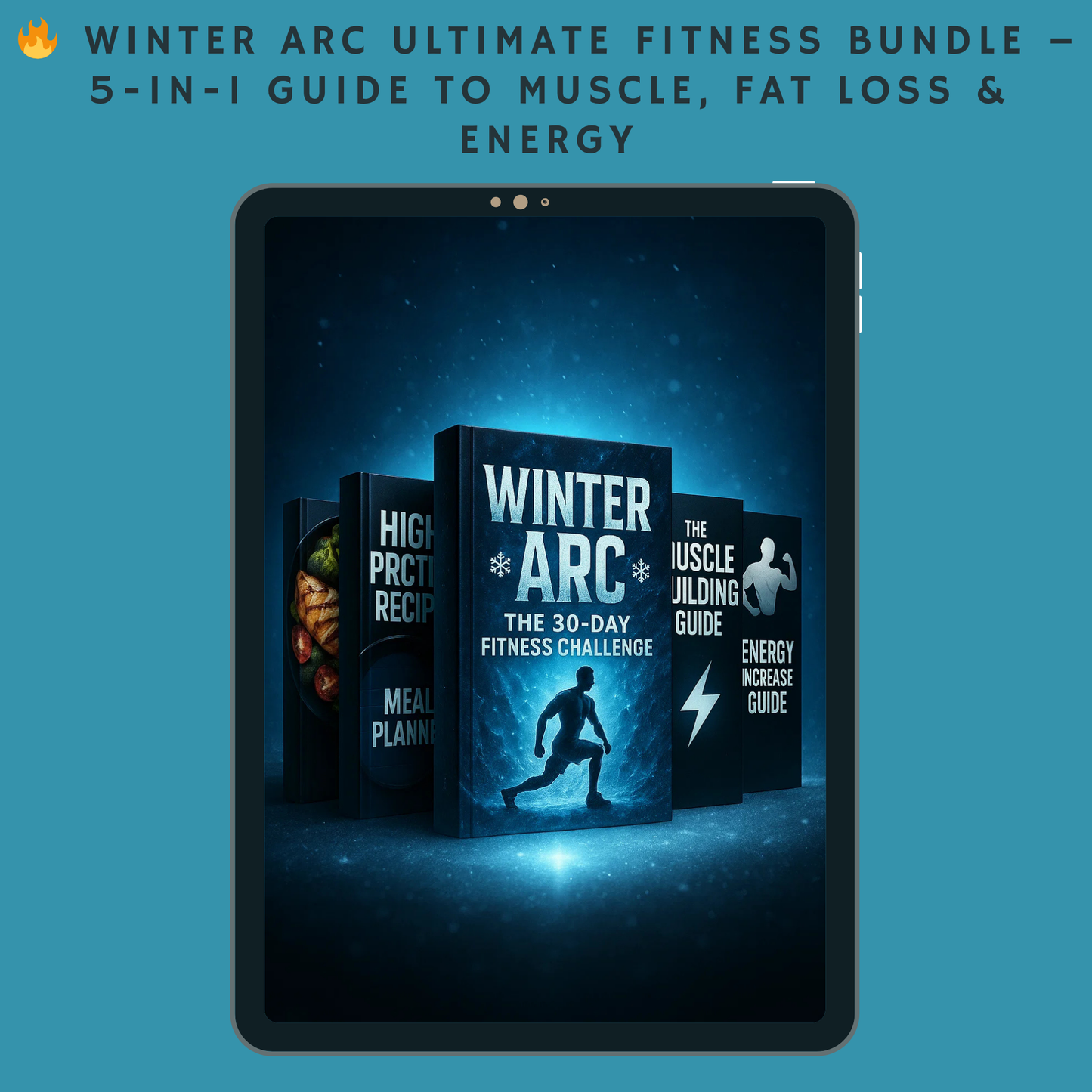 🔥 Winter Arc Ultimate Fitness Bundle – 5-in-1 Guide to Muscle, Fat Loss & Energy